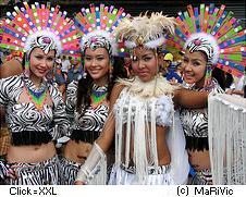 Dancers on fiesta Philippines